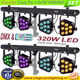 Stairville Crazy Par 4 8x5W RGBWAP SET